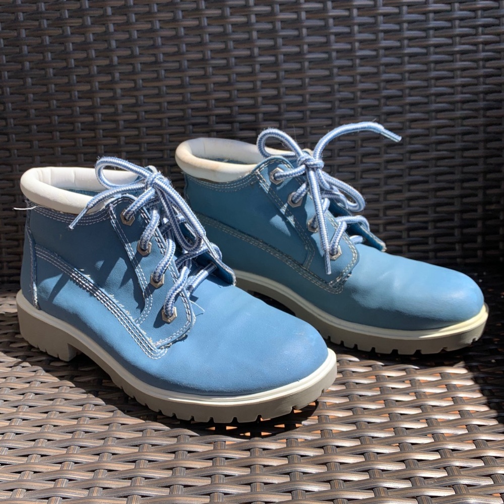 Blue Route 66 Lace Up Boots